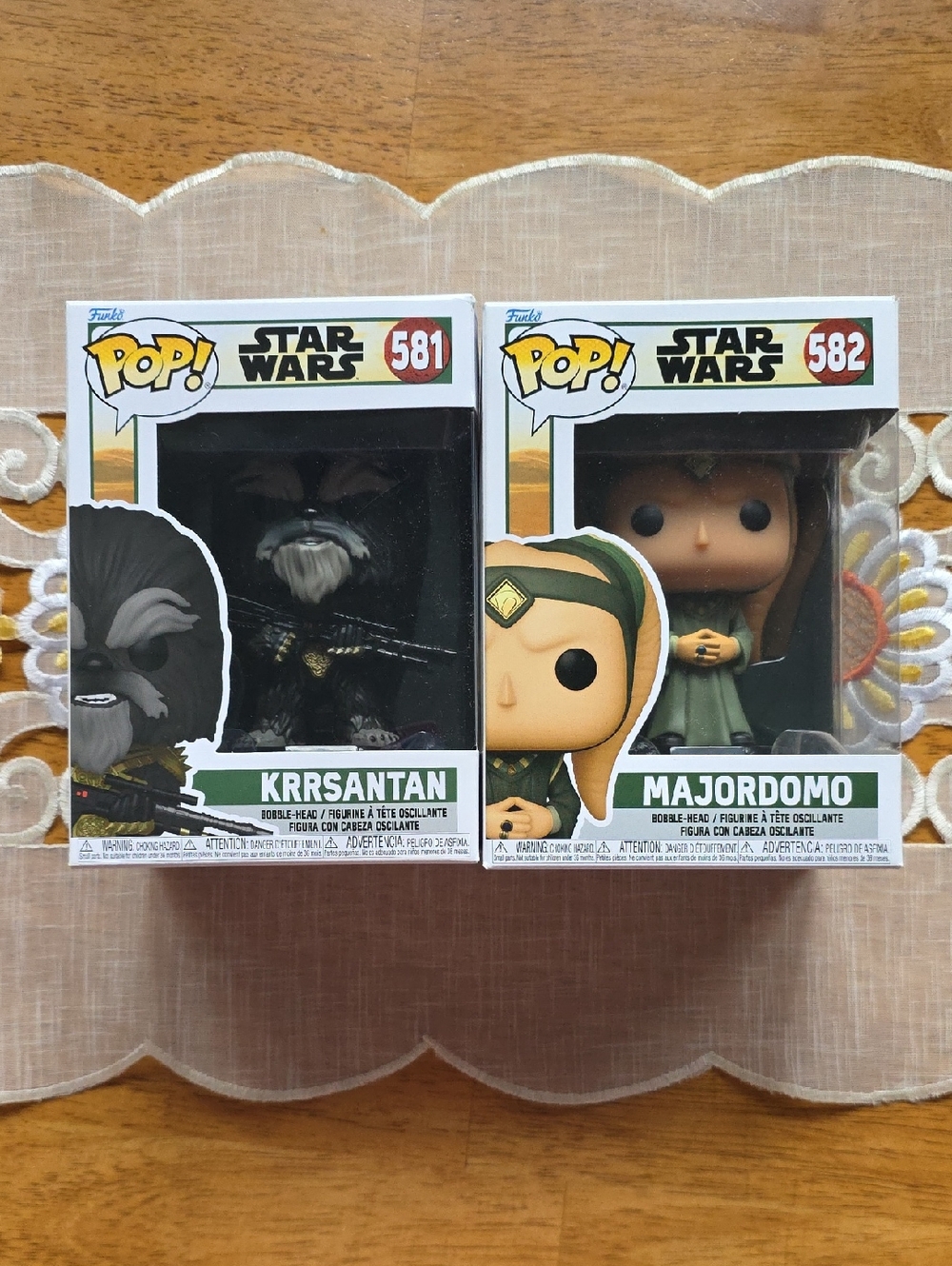 Funko Pop! Star Wars Krrsantan & Majordomo  Duo Bobble-Head Figures #581 & #582